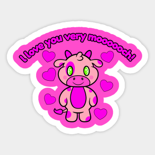 I love you very mooooch! Sticker